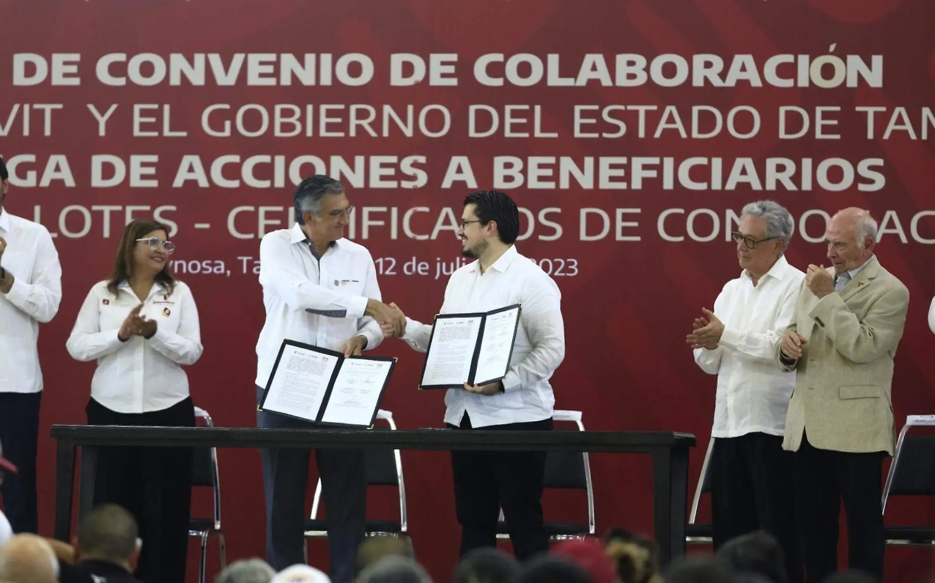 Infonavit firma convenio con Tamaulipas 